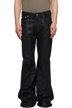 Rick Owens Jean semi-évasé noir à panneaux - Hollywood