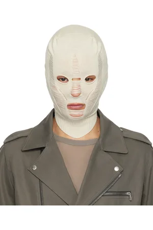 Rick Owens Passe-montagne Skull blanc cassé - Hollywood