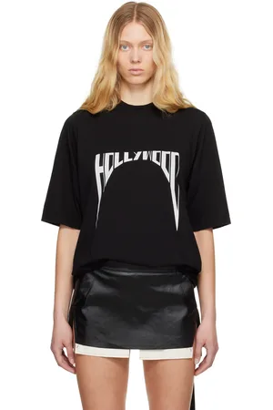 Rick Owens T-shirt à manches courtes surdimensionné noir - Hollywood
