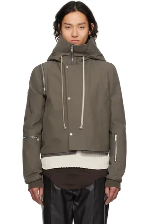 Rick Owens Blouson écourté gris - Hollywood Headon BONOTTO