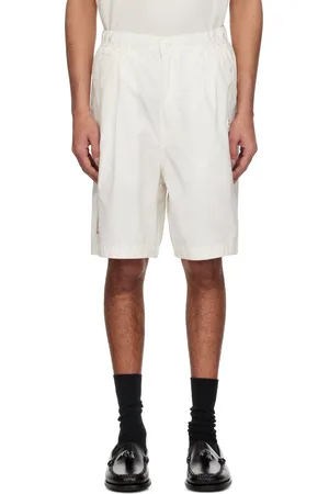 A Bathing Ape Short blanc cassé en toile à logo AAPE Now
