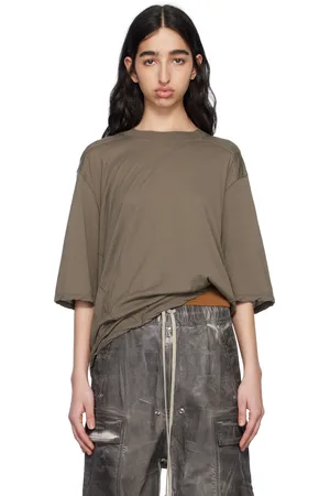 Rick Owens T-shirt Walrus gris - Hollywood