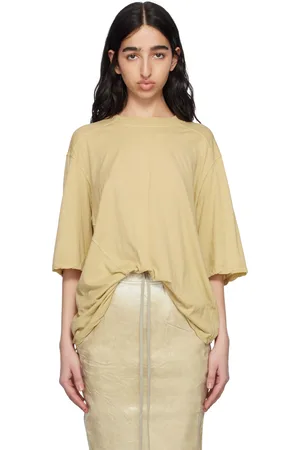 Rick Owens T-shirt Walrus beige - Hollywood