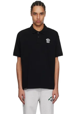 A Bathing Ape Polo noir à logos