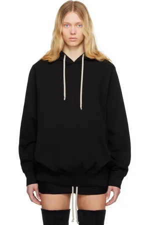 Rick Owens Pull à capuche surdimensionné noir - Hollywood
