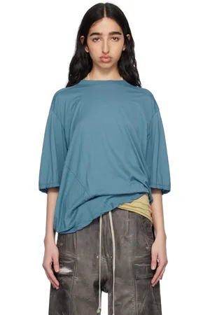 Rick Owens T-shirt Walrus bleu - Hollywood