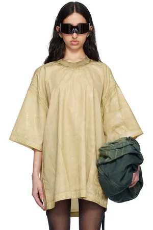 Rick Owens T-shirt Tommy beige - Hollywood