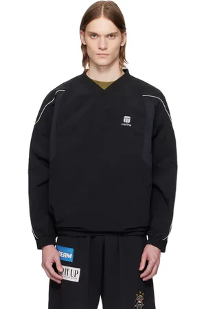 MARTINE ROSE Blouson de sport de style pull noir