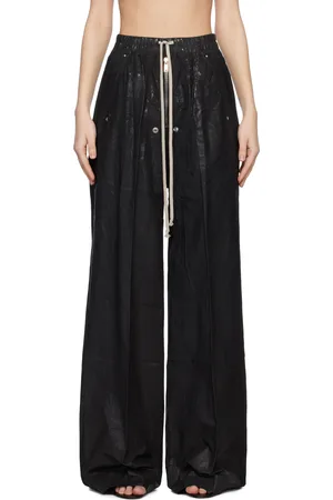 Rick Owens Pantalon de détente Geth noir à glissière Bela - Hollywood