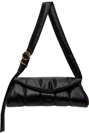 Jil Sander Grand sac rembourré Cannolo noir