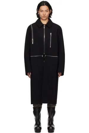 Rick Owens Mackintosh surdimensionné noir - Hollywood Headon BONOTTO