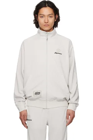 A Bathing Ape Blouson de survêtement blanc cassé à logo AAPE Now