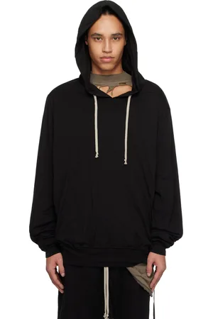 Rick Owens Pull à capuche surdimensionné noir - Hollywood