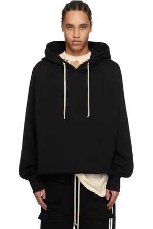 Rick Owens Pull à capuche surdimensionné noir - Hollywood