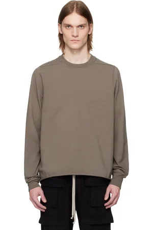 Rick Owens Pull molletonné gris à col ras du cou - Hollywood