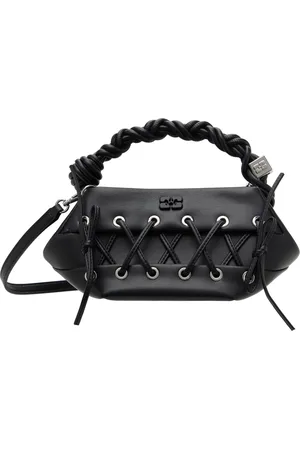 Ganni Mini sac noir à ornement lacé - Bou