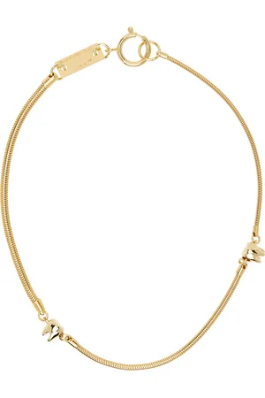 In Gold We Trust Collier doré en chaine serpentine exclusif à SSENSE