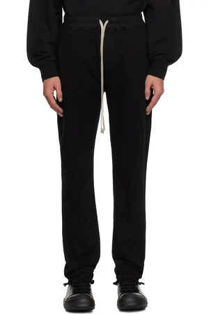 Rick Owens Pantalon de survêtement Berlin noir à cordon coulissant - Hollywood