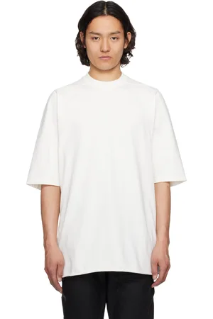 Rick Owens T-shirt à manches courtes surdimensionné blanc cassé - Hollywood