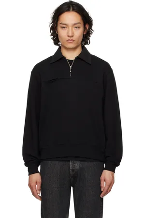 Lady White Co. Pull molletonné Anderson noir à demi-glissière