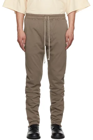 Rick Owens Pantalon de survêtement Berlin gris à cordon coulissant - Hollywood