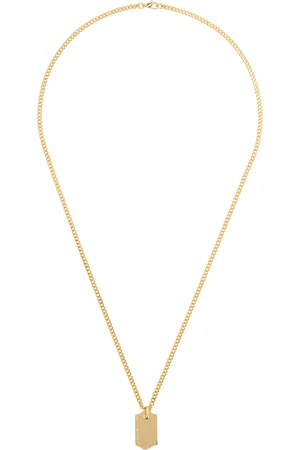 In Gold We Trust Collier doré à plaque d