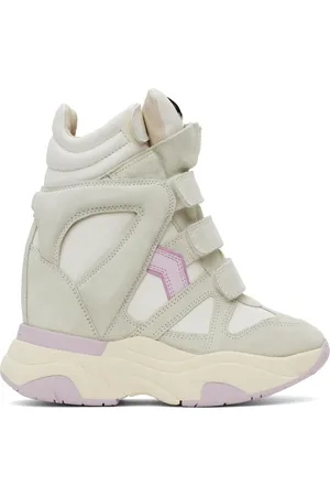 Isabel Marant Baskets Balskee gris et blanc