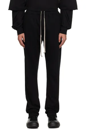 Rick Owens Pantalon de survêtement Berlin noir à cordon coulissant - Hollywood