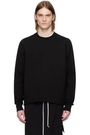 Rick Owens Pull molletonné noir à col ras du cou - Hollywood