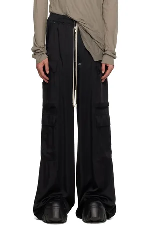 Rick Owens Pantalon cargo noir à glissière Bela - Hollywood