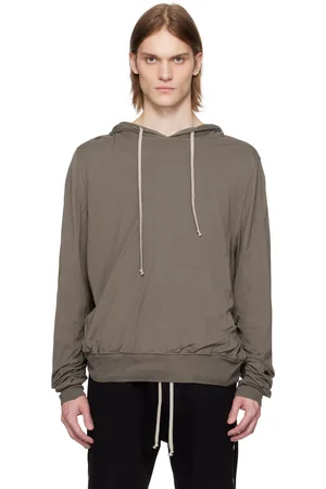 Rick Owens Pull à capuche surdimensionné gris - Hollywood