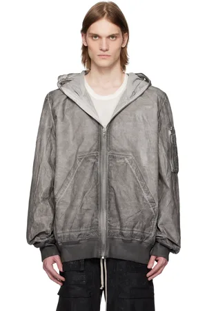 Rick Owens Blouson aviateur gris - Hollywood