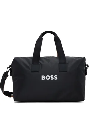 HUGO BOSS Sac de sport noir à logo contrastant