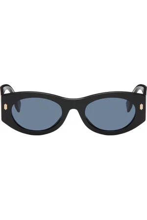 Fendi Lunettes de soleil noires à logos Roma