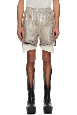 Rick Owens Short boxer doré en denim - Hollywood
