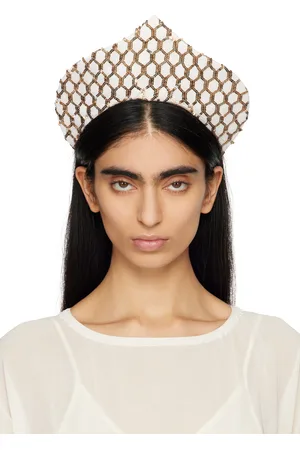 BODE Bandeau de style couronne Pinnacle blanc cassé et doré