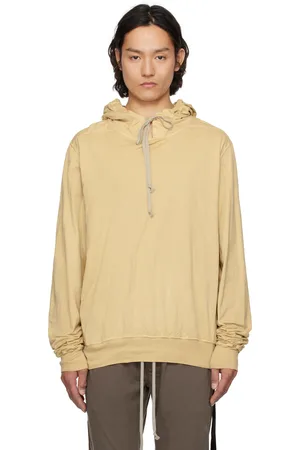 Rick Owens Pull à capuche surdimensionné beige - Hollywood