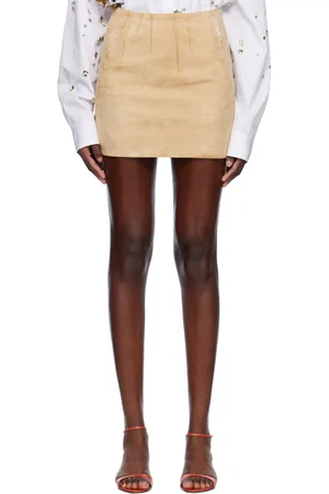 Marni Minijupe beige en suède