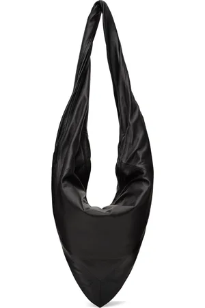 LEMAIRE Petit sac de style foulard noir et brun