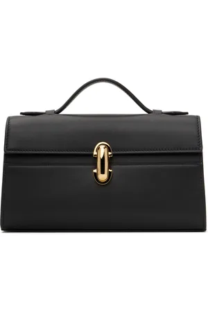 SAVETTE Sac de style pochette noir à fermoir Symmetry