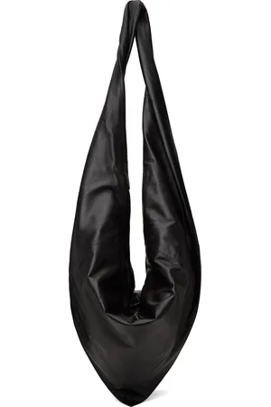 LEMAIRE Sac de style foulard noir et brun