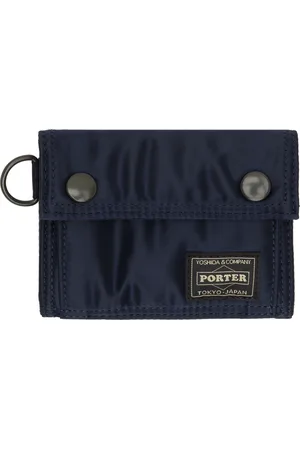 PORTER-YOSHIDA & CO Petit portefeuille bleu marine - Tanker
