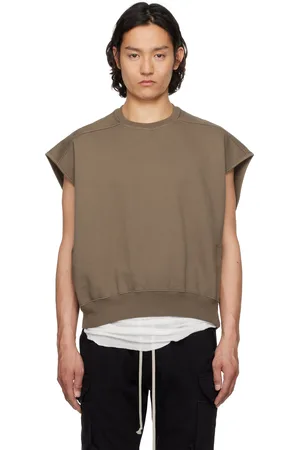 Rick Owens Pull molletonné sans manches surdimensionné gris - Hollywood Tatlin