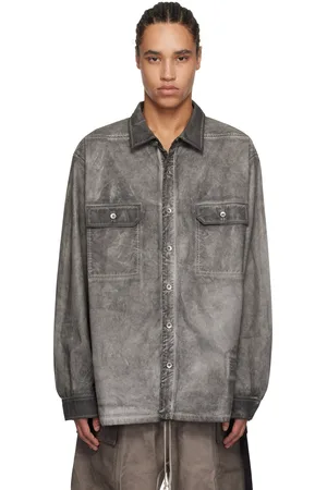 Rick Owens Surchemise surdimensionnée grise - Hollywood