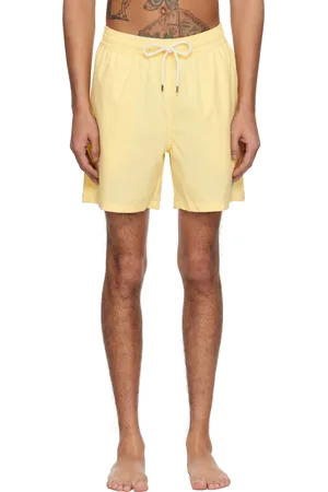 Ralph Lauren Maillot de bain Traveler jaune à entrejambe de 14,6 cm