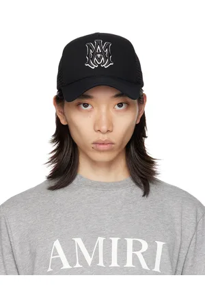 AMIRI Casquette de camionneur noire à monogramme
