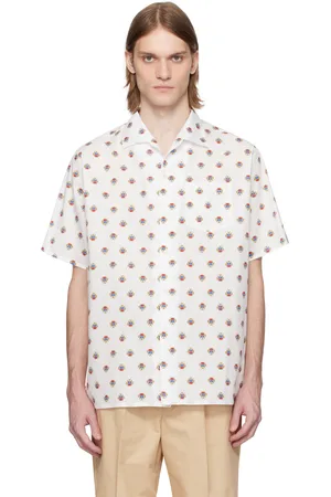 Bally Chemise blanche à motif graphique imprimé