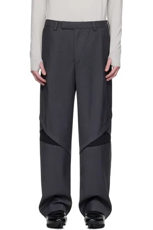 J EONGL I Pantalon gris à fentes