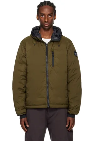 Canada Goose Blouson Lodge kaki rembourré en duvet - Black Label