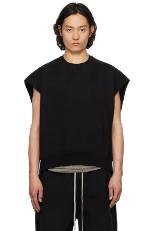 Rick Owens Pull molletonné sans manches surdimensionné noir - Hollywood Tatlin